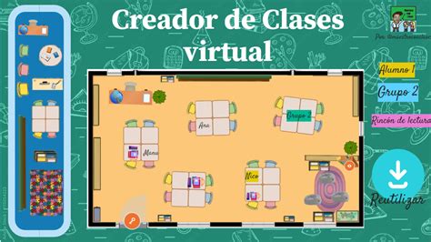 Captura de pantalla del aula virtual del curso online