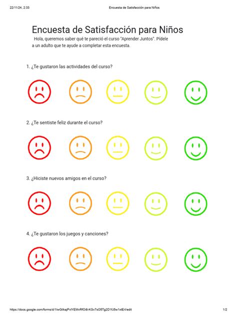 Gráfico de satisfacción del alumno con el curso