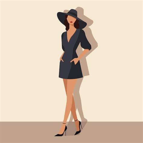 Ilustración de una mujer con un body reductor y un vestido elegante.
