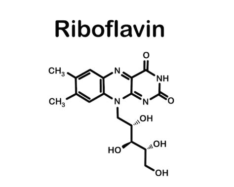 Estructura química de la Riboflavina (FAD)