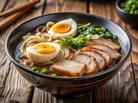 Imagen de un tazón humeante de ramen coreano picante, decorado con huevo, cebolleta y algas.