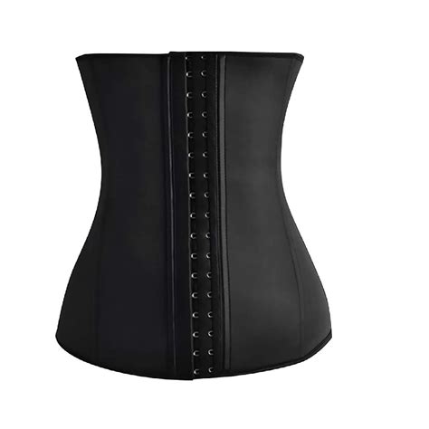 Diseño de una faja corset reductora modeladora con detalles de varillas y cierre de gancho