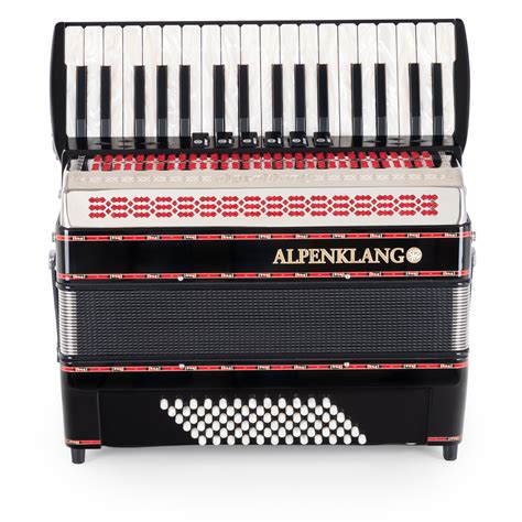 Fotografía de un acordeón Beltuna Play III 72 Bajo en color rojo.