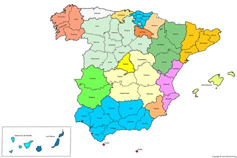 Mapa de España con distribución de prevalencia de sobrepeso y obesidad por provincias.