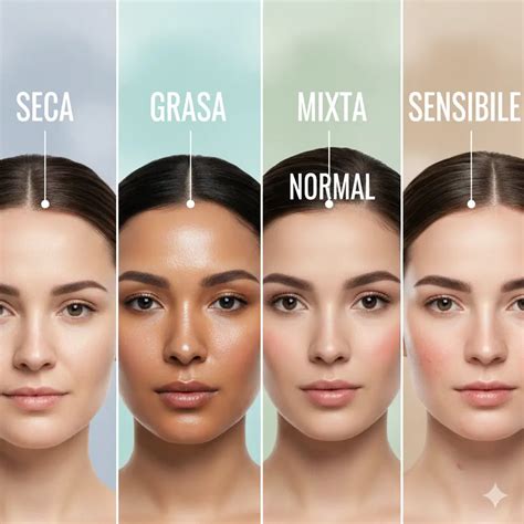 Ilustración de diferentes tipos de piel y sus necesidades de hidratación.