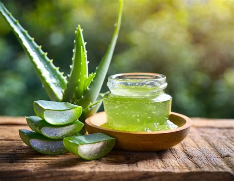 Imagen: Planta de aloe vera y su gel.
