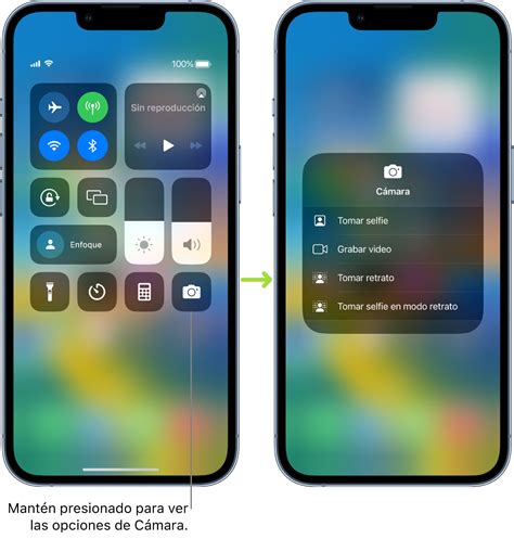 Centro de control de un iPhone mostrando el control de volumen