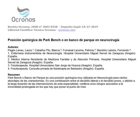 Esquema de la posición de Park Bench en neurocirugía