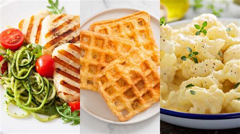 Collage de imágenes de las recetas keto presentadas