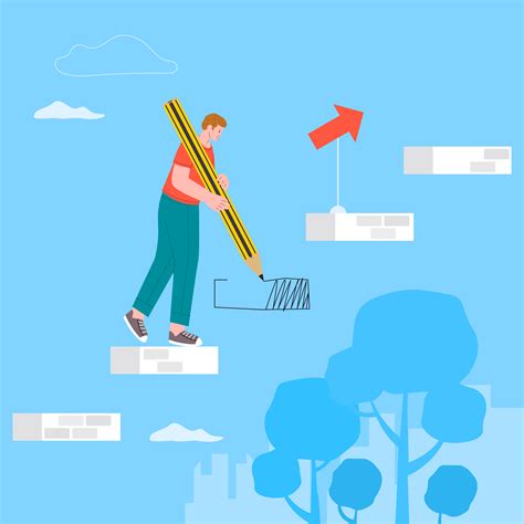 Ilustración de una persona superando obstáculos en su camino hacia la pérdida de peso