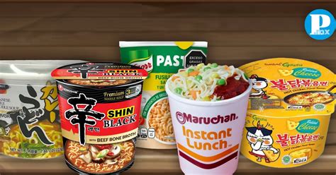 infografía comparativa de sopas instantáneas con diferentes perfiles nutricionales