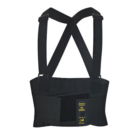 Imagen de diversos modelos de fajas lumbares disponibles en una farmacia