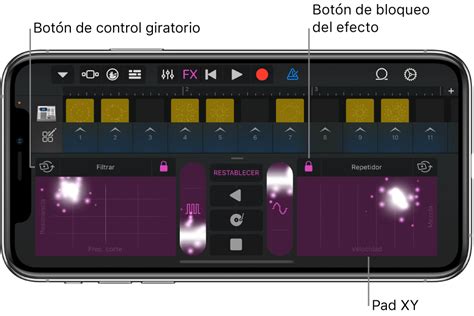 Diagrama mostrando la interfaz de ajustes de canción en GarageBand con énfasis en las opciones de metrónomo y tempo.