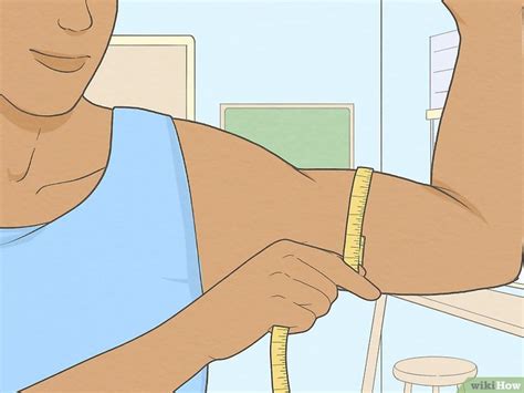 Diagrama detallado mostrando cómo medir la circunferencia del bíceps flexionado.