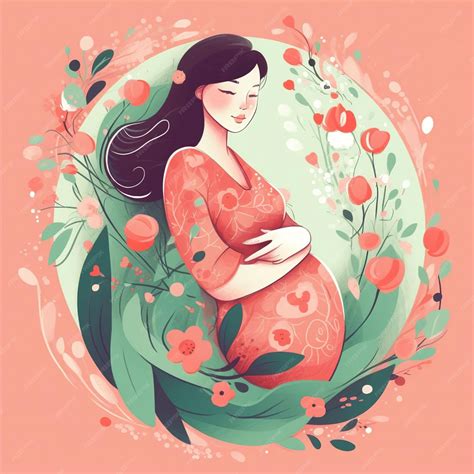 Ilustración de una mujer embarazada disfrutando de comida con especias de forma moderada.