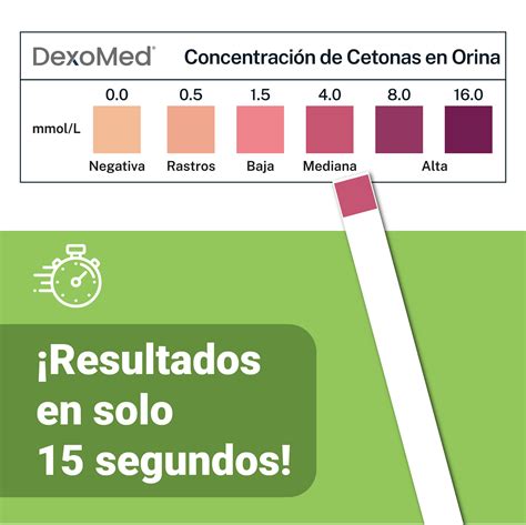 Fotografía de una persona realizando una prueba de cetonas en orina con una tira reactiva en casa.