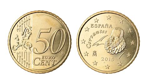 Representación artística de una moneda socialista etíope de 50 céntimos, mostrando posibles símbolos revolucionarios y el valor nominal.